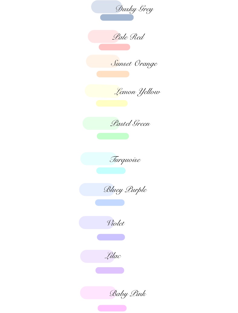 Summer Sweet Colour Swatches - Notability Gallery