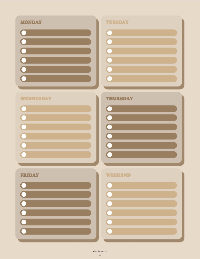Weekly Planner Checklist - Notability Gallery
