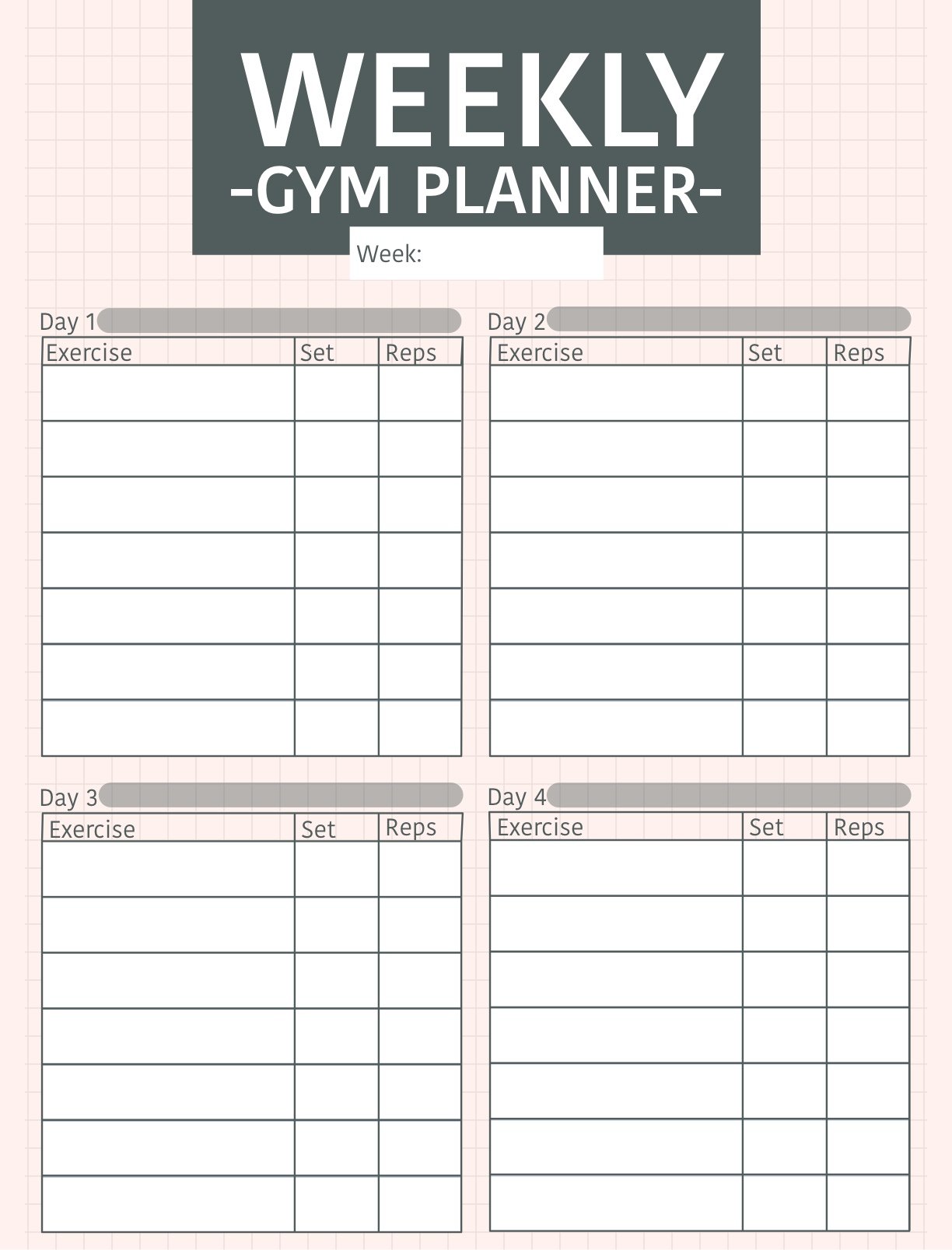 Gym Planner - Notability Gallery