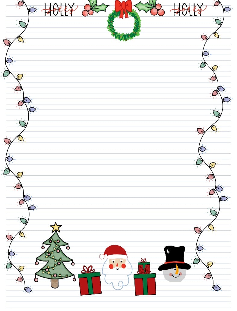 Christmas Lined Paper - Notability Gallery