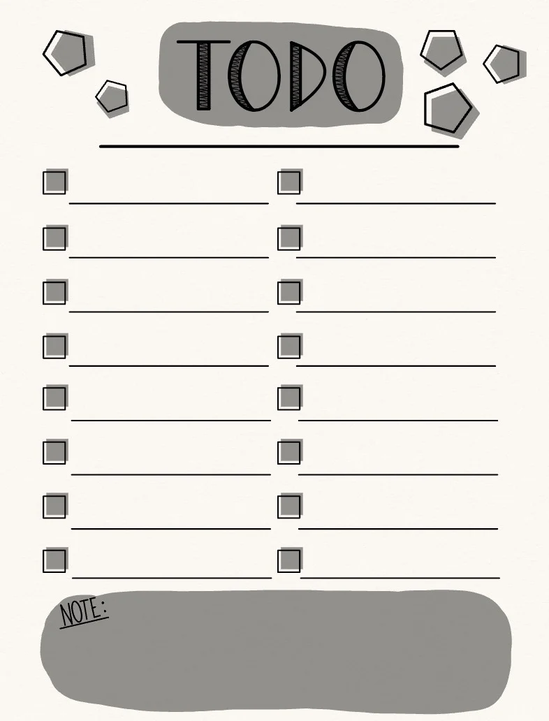 Black Todo List - Notability Gallery