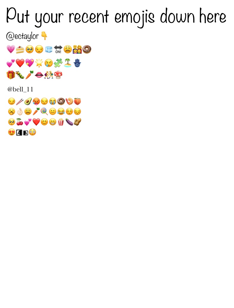 ✰Put Your Recent Emojis ✰ - Notability Gallery