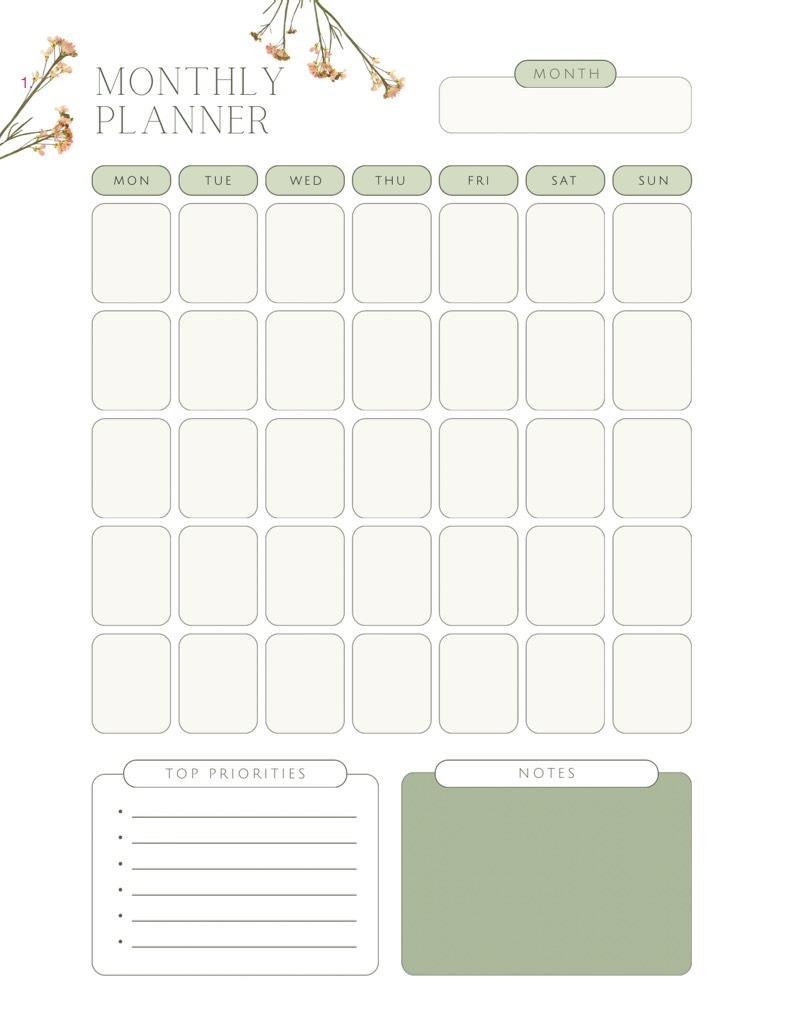 Monthly And Day Planner - Notability Gallery