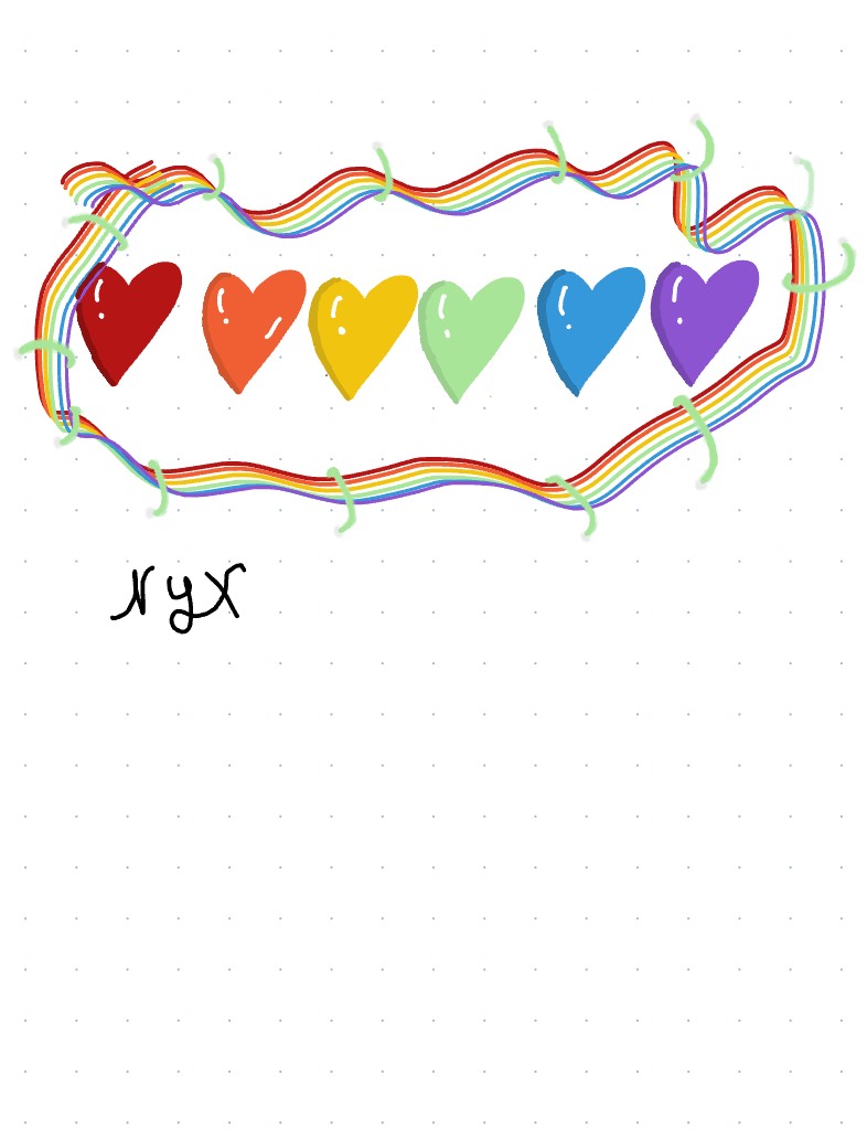 Rainbow Hearts - Notability Gallery