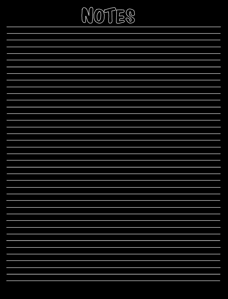 Black Lined Paper - Notability Gallery