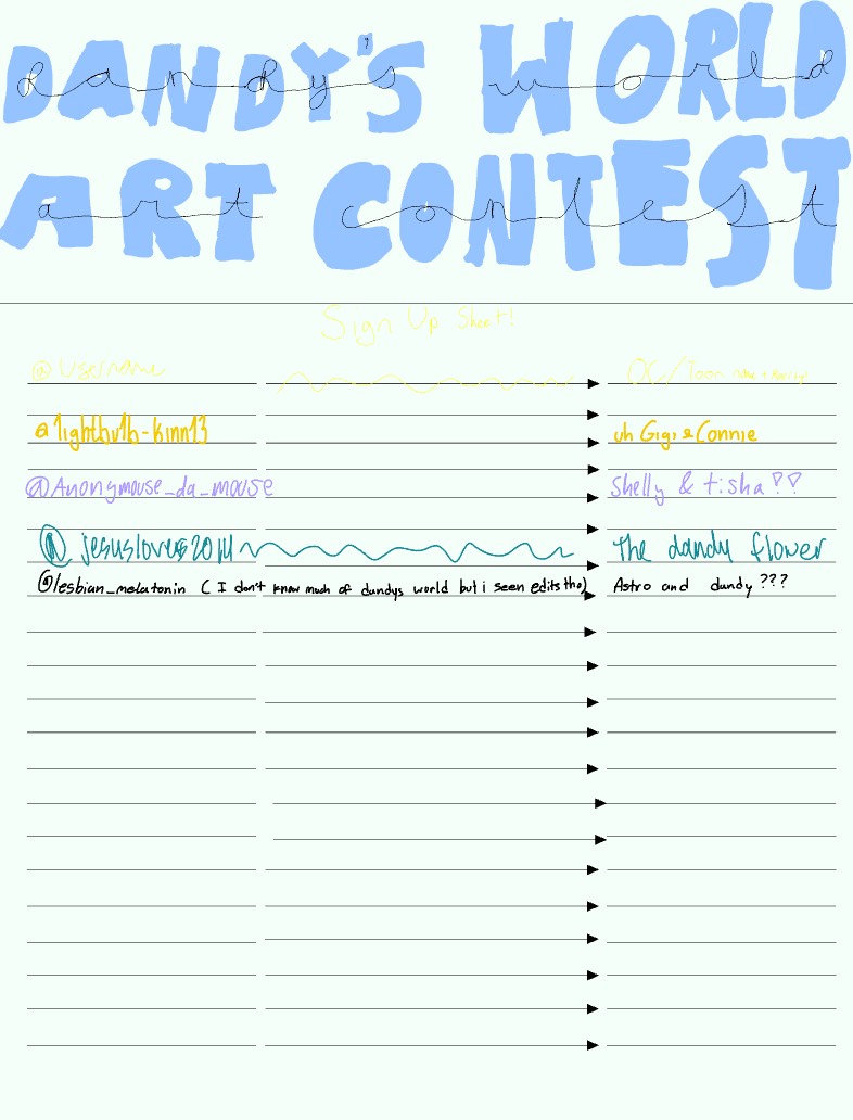Dandy’s World Art Contest - Notability Gallery