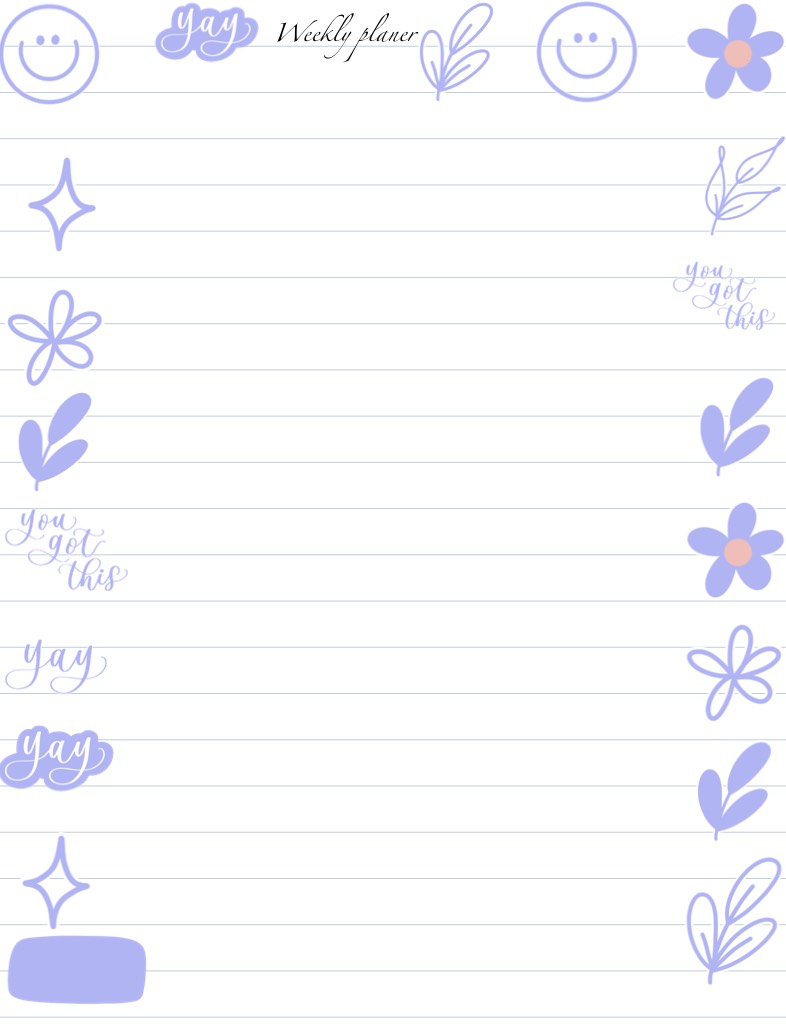 Weekly Planer - Notability Gallery