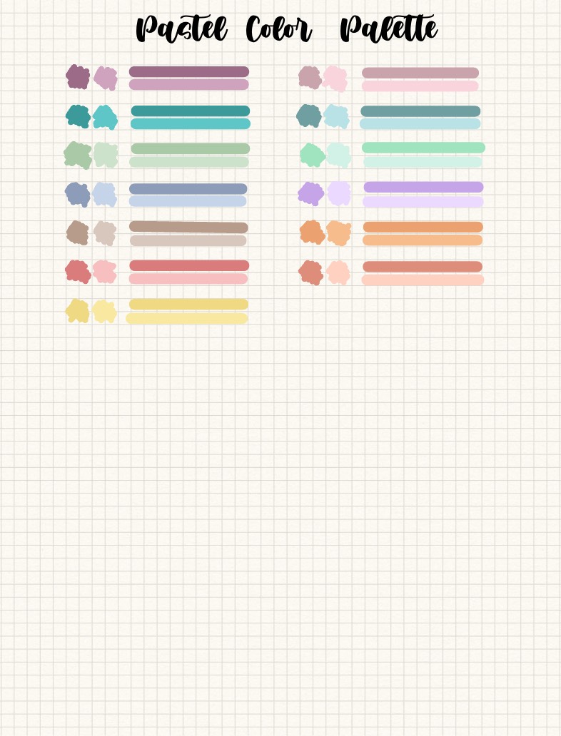 Pastel Color Palette - Notability Gallery