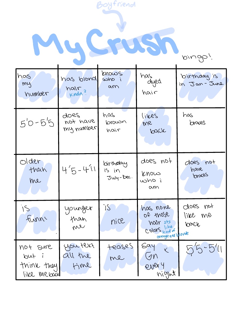 My Crush Bingo Notability Gallery