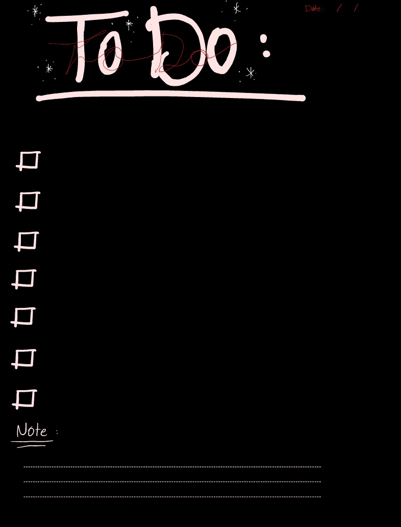 ToDo - Black Background - Notability Gallery