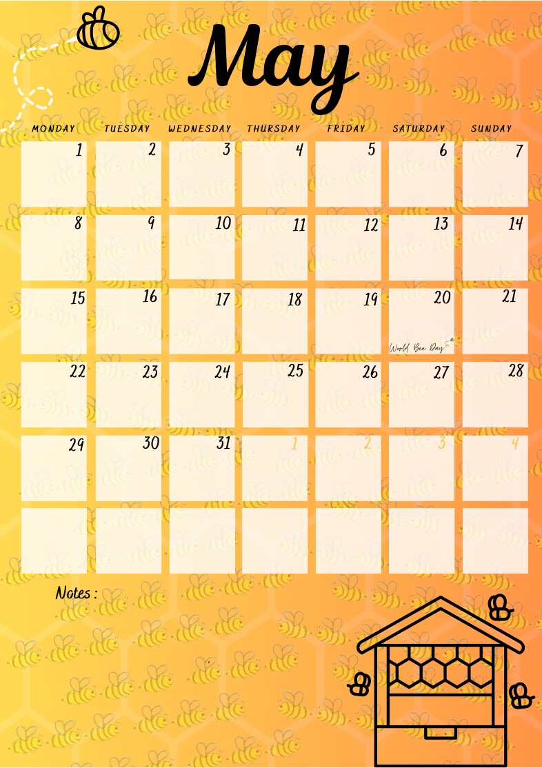 may calendar themes
