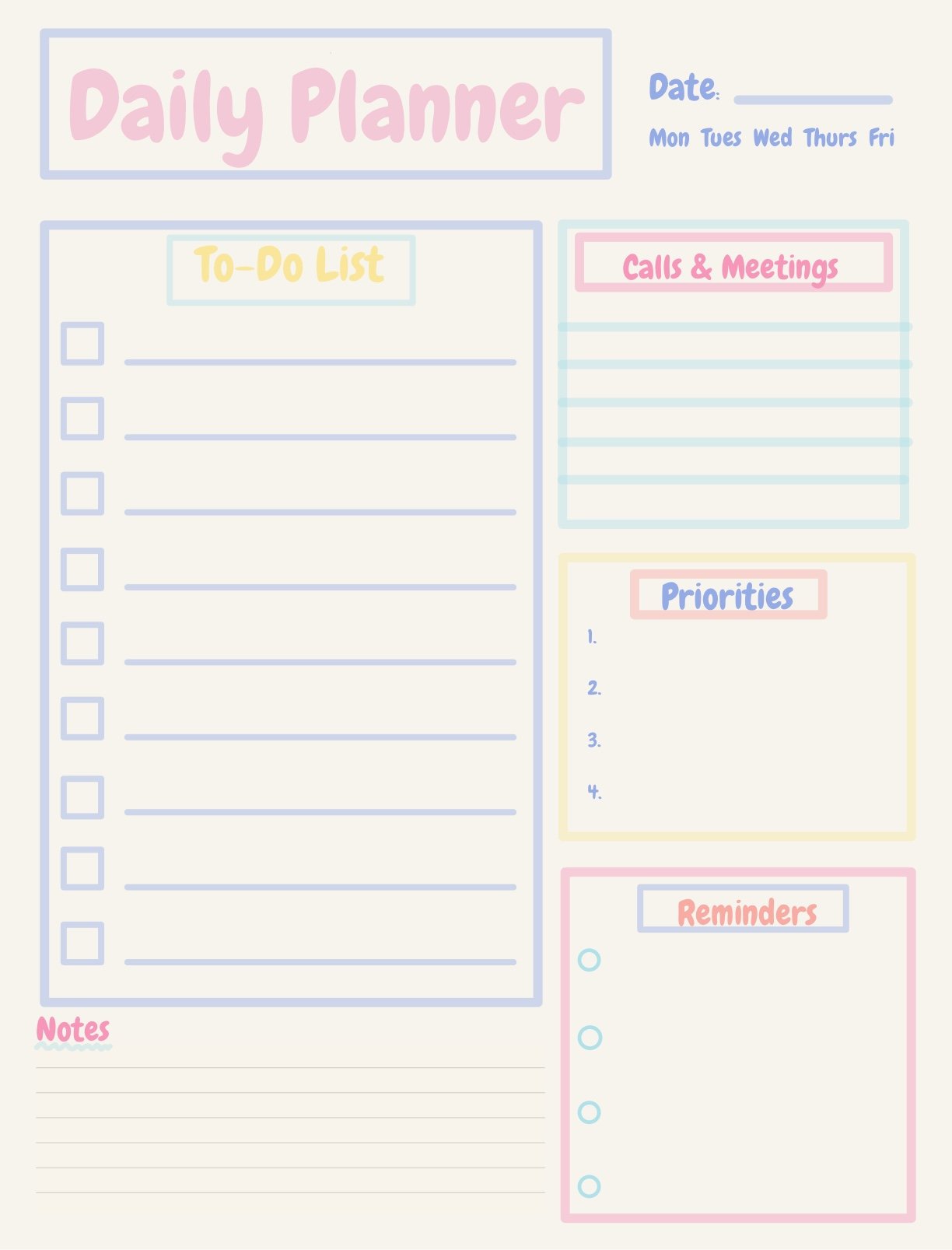 Daily Planner 2 - Notability Gallery