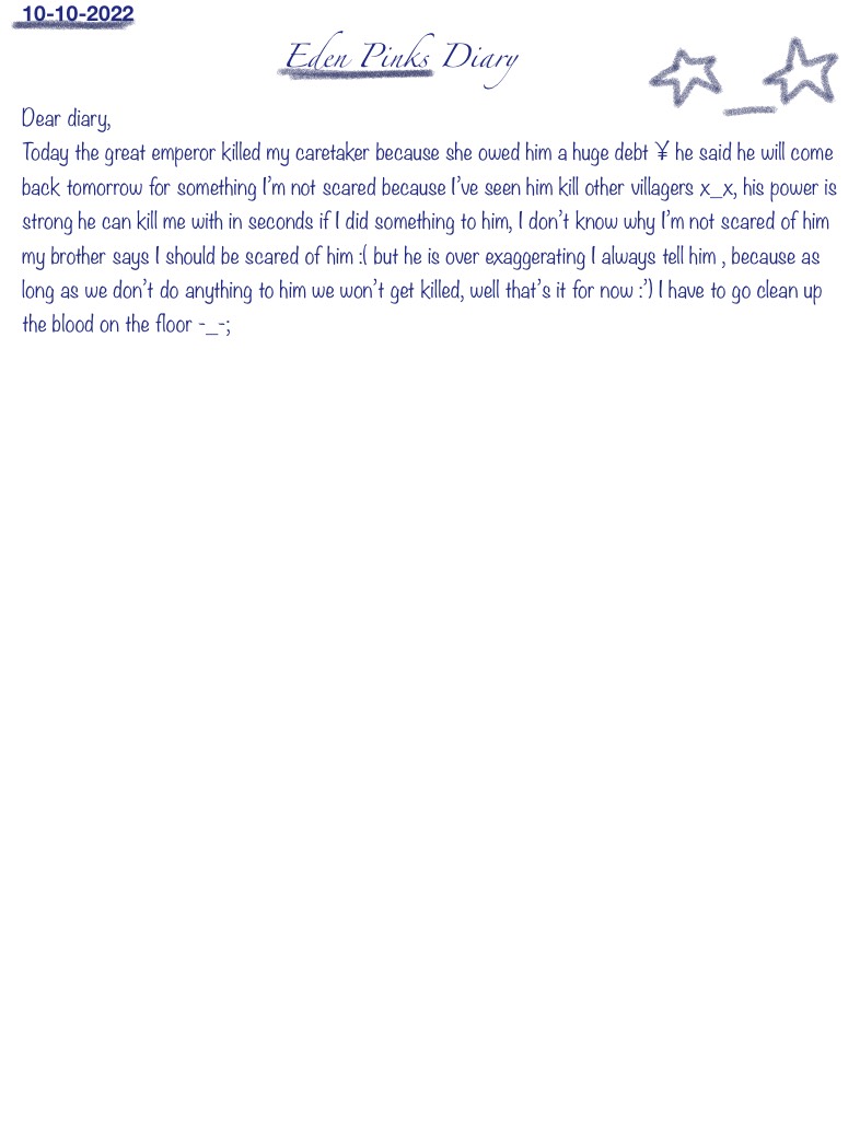 Eden’s Diary Pt2 - Notability Gallery