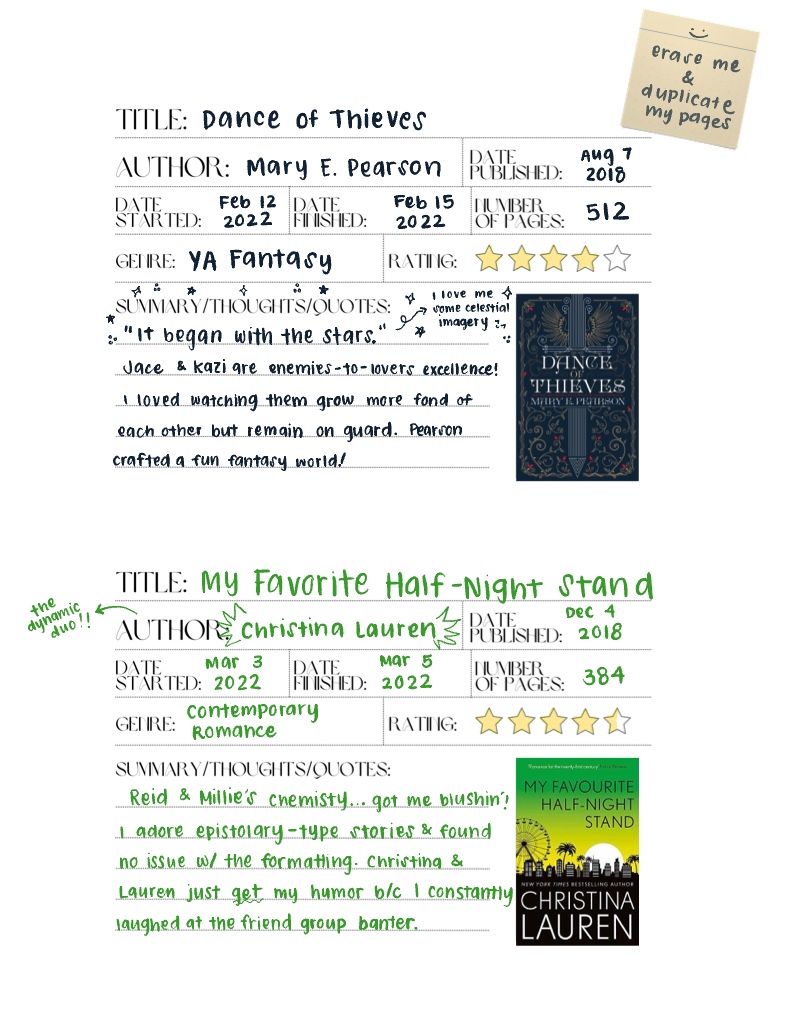 Book Review Template - Notability Gallery