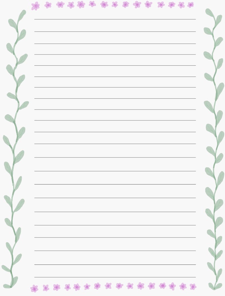 Leafy Note With Flowers - Notability Gallery