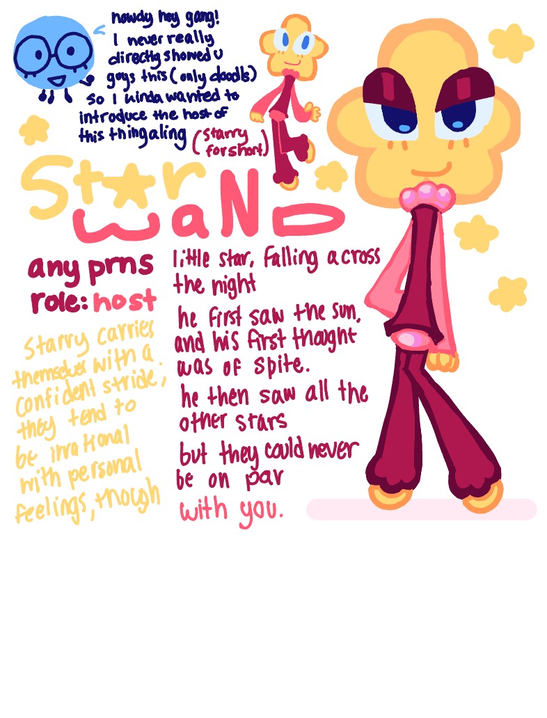 Starry Semi-character Sheet - Notability Gallery