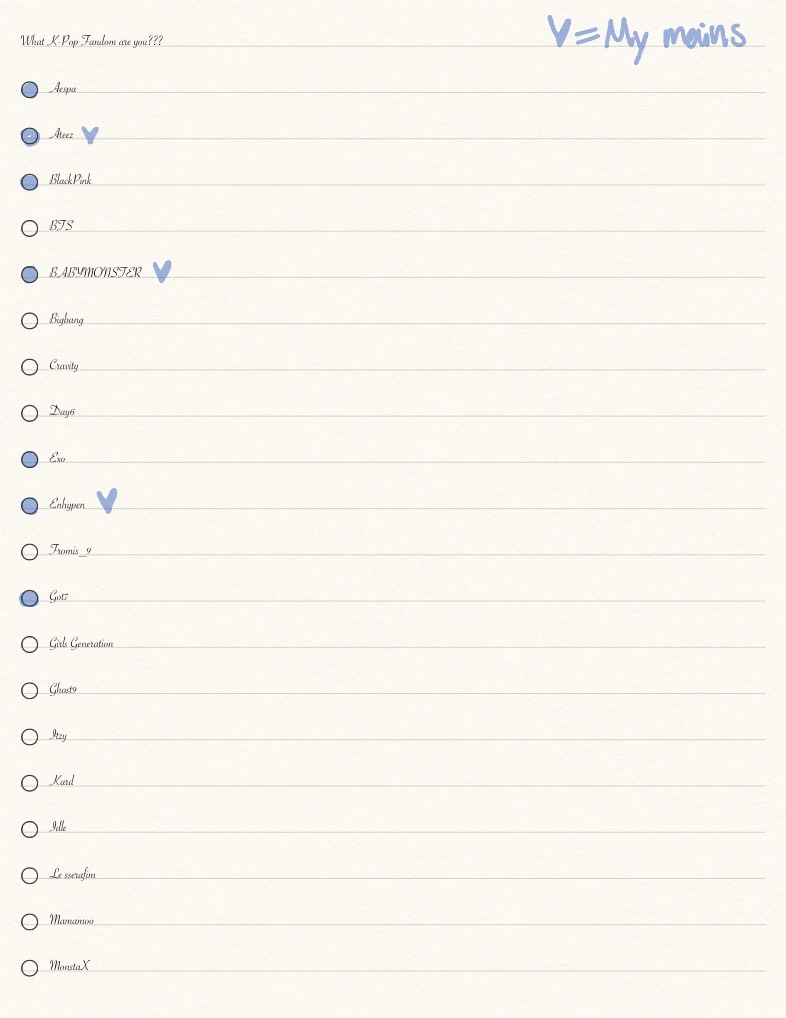 What K-pop Fandom Are You In??? - Notability Gallery