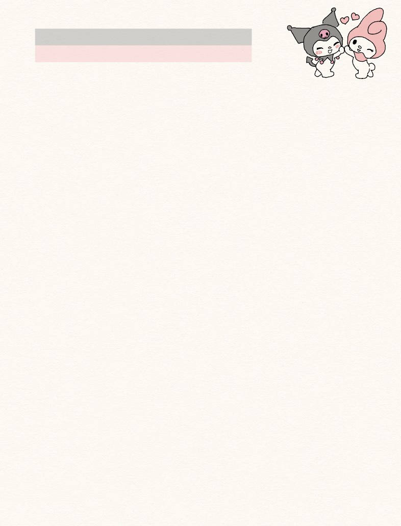 My Melody Kuromi Notes - Notability Gallery