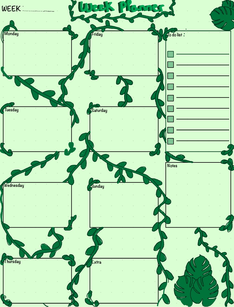Weekly Planner - Notability Gallery