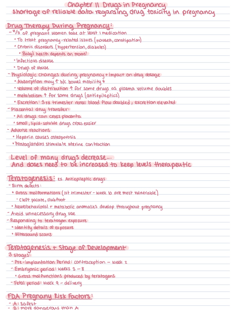 Chapter 11 Pregnancy And Breast Feeding - Notability Gallery