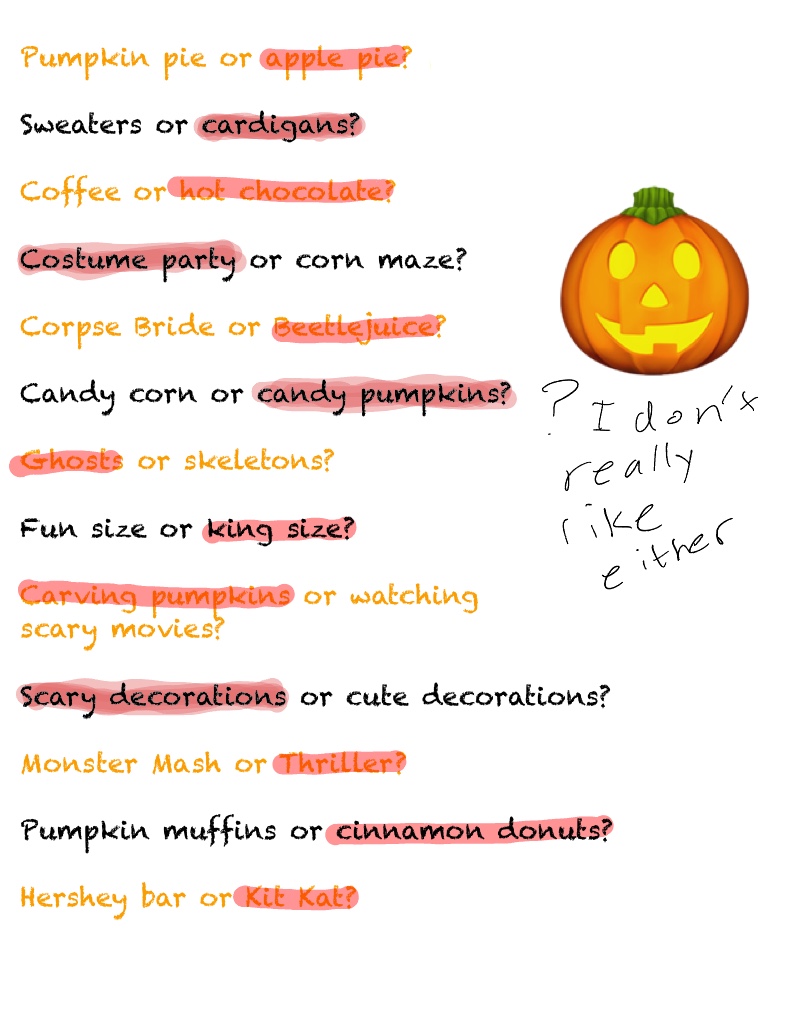 Halloween This Or That - Notability Gallery