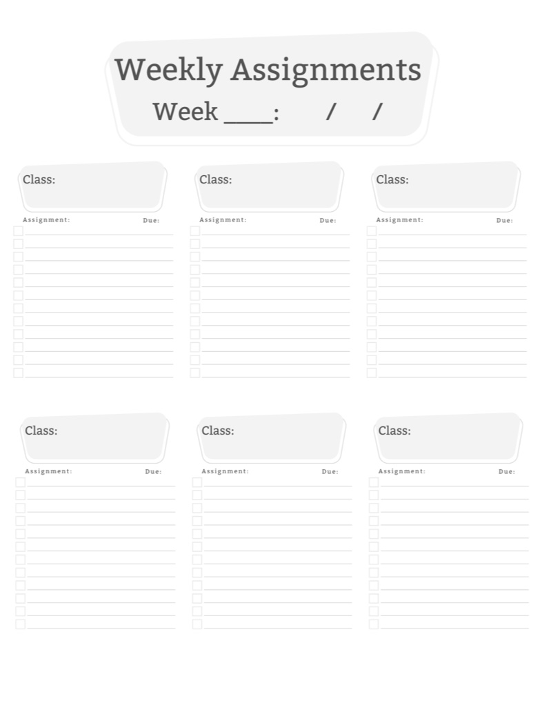 Weekly Pod Assignment Weekly Assignments - Notability Gallery