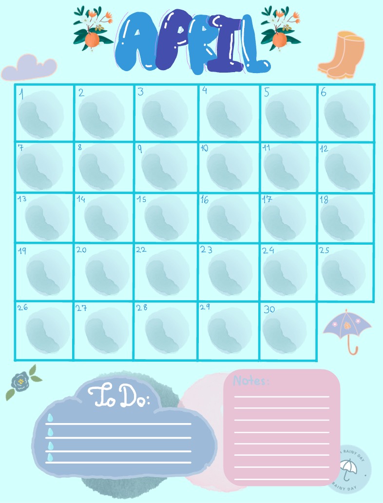 April Calendar - Notability Gallery