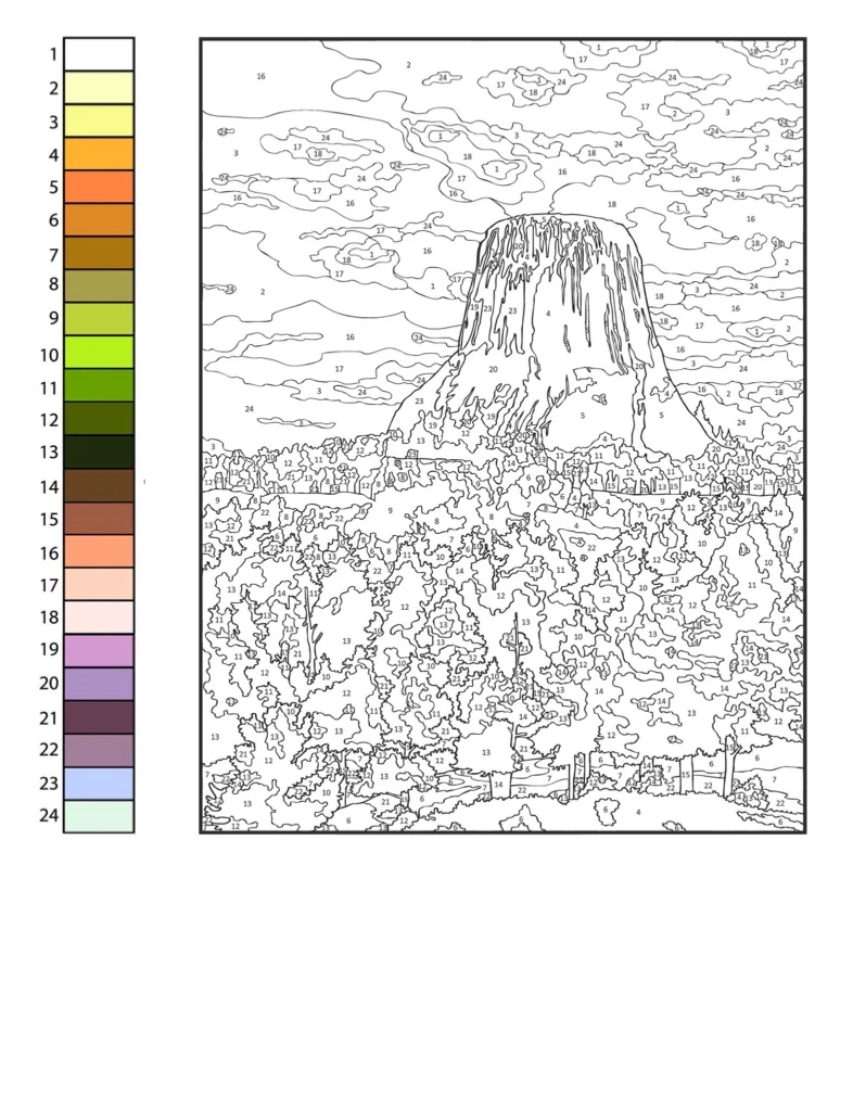 Color by number: A Landscape