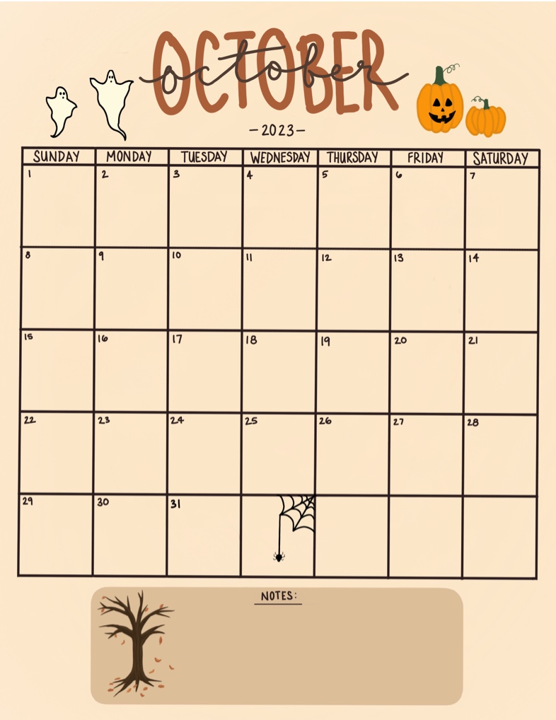 October Calendar - Notability Gallery