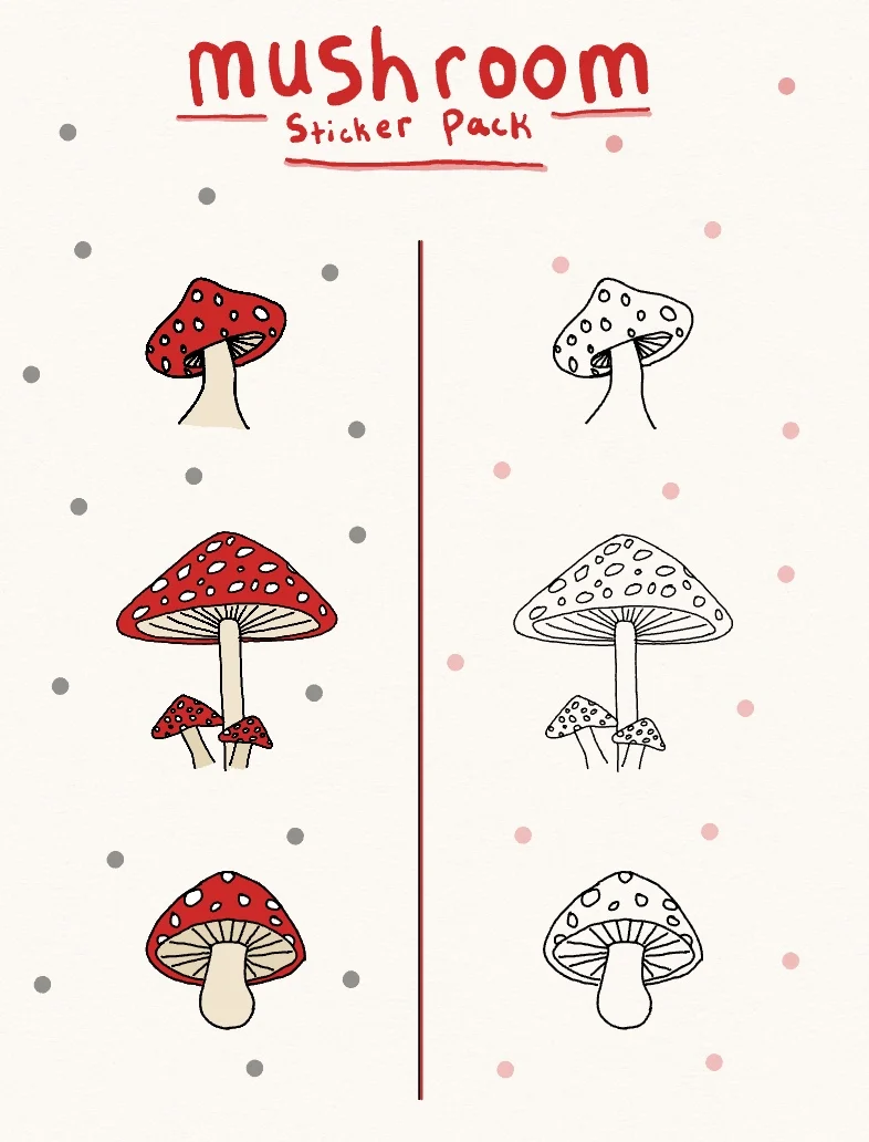 🍄 Mushroom Sticker Pack 🍄 - Notability Gallery