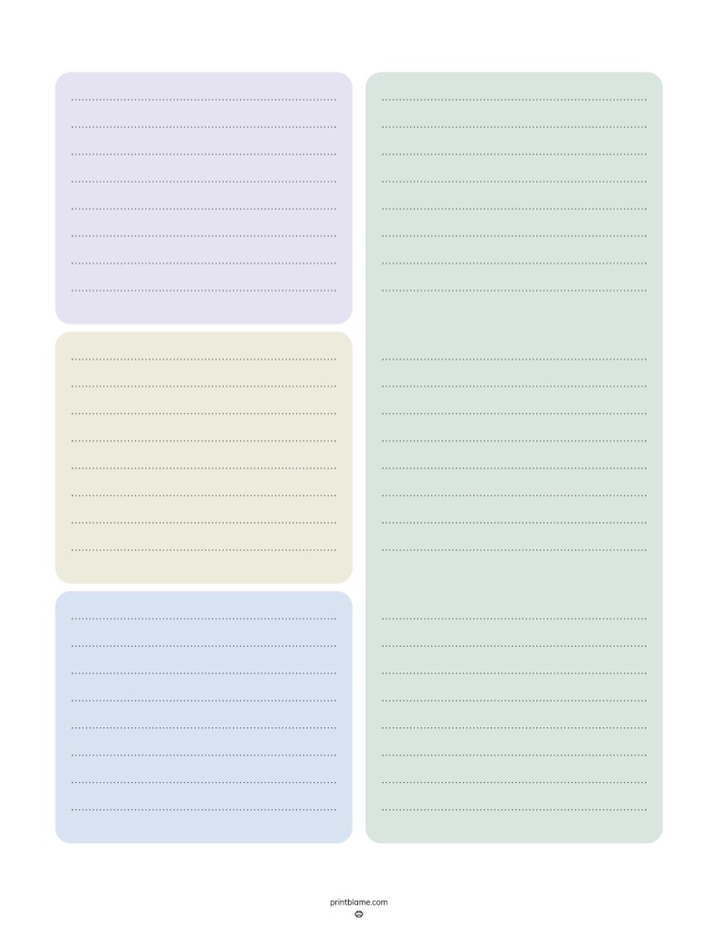 Green And Blue Notes Paper - Notability Gallery