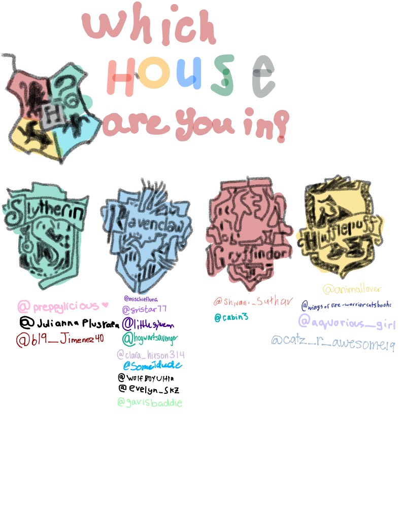 Which House Are U In? - Notability Gallery
