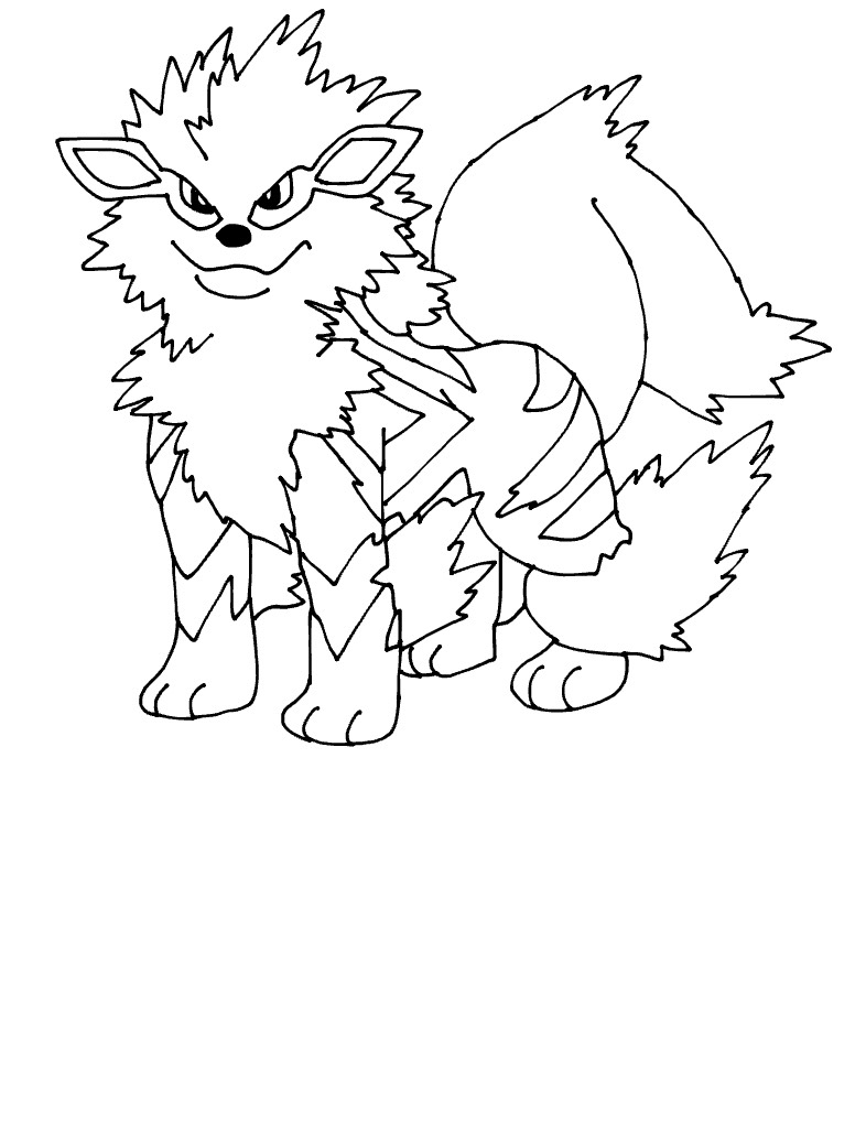 Non Coloured Arcanine (non Colored) - Notability Gallery