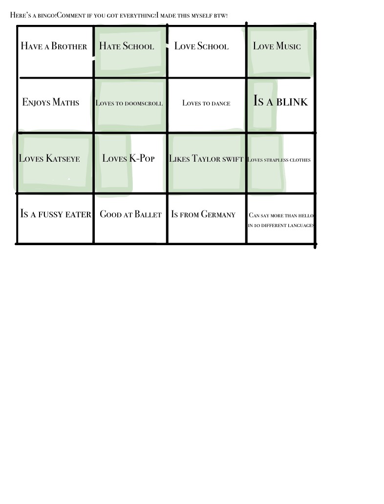 Here’s A Fun Bingo! - Notability Gallery