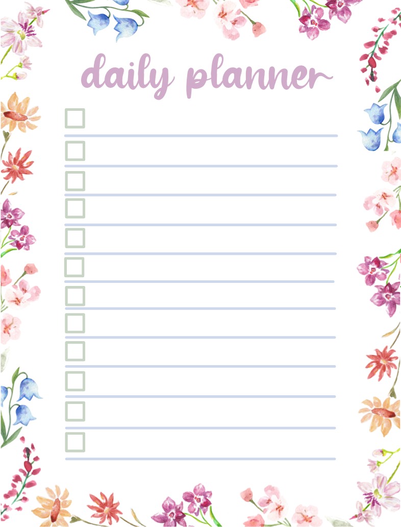 Floral Daily Planner - Notability Gallery