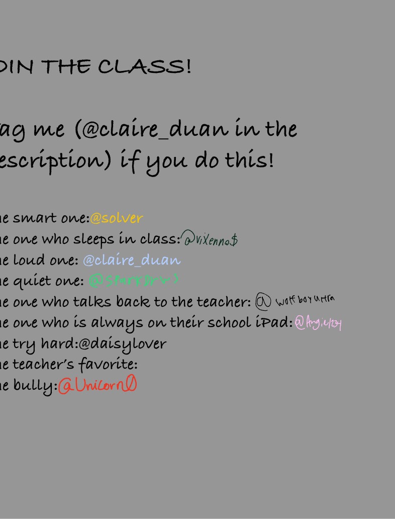 Join The Class! - Notability Gallery