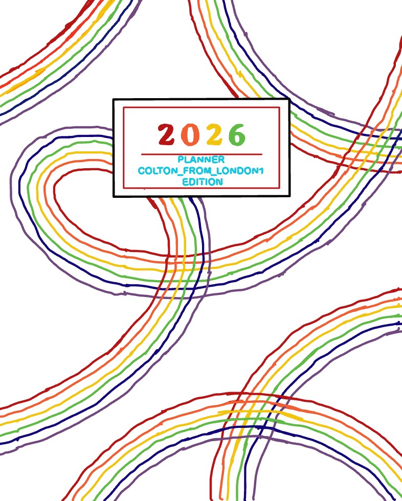 2026 Planner (Rainbow Cover, Monday Start) - Notability Gallery