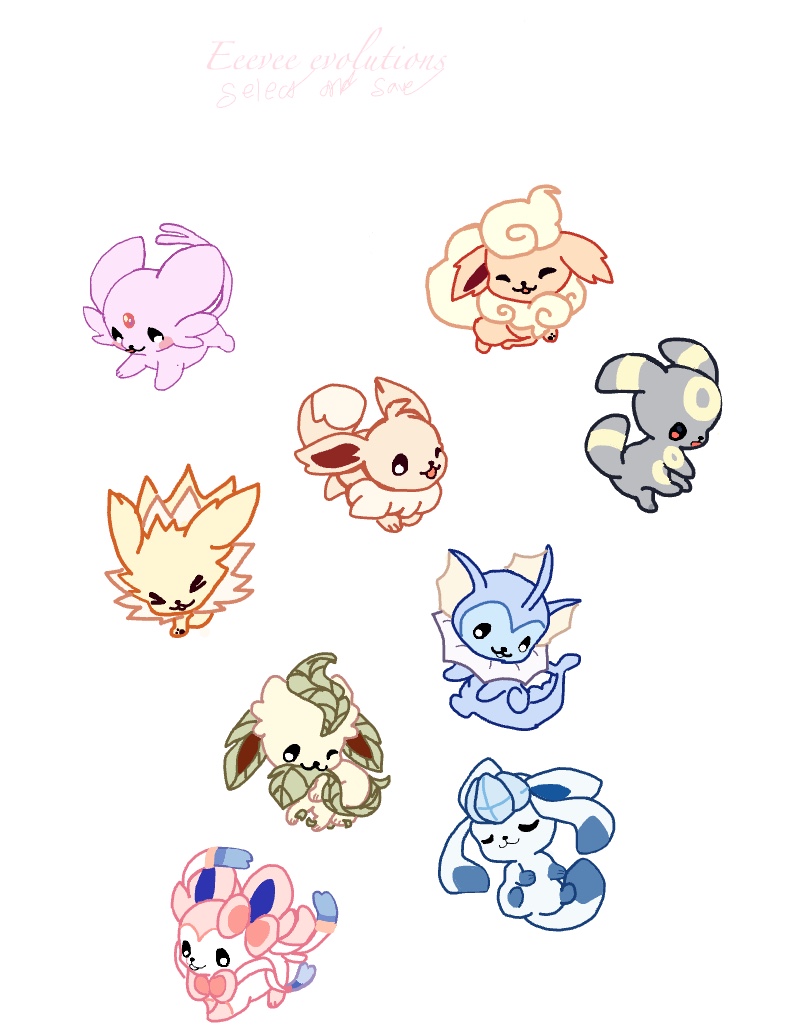 Eeveelution Stickers