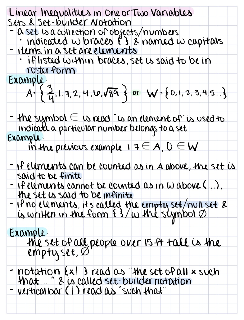 3.4 Solving Linear Equalities - Notability Gallery