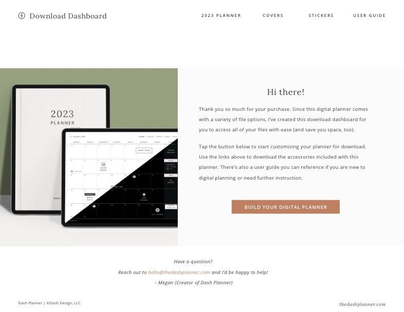 2023 Planner - Download Dashboard - Notability Gallery