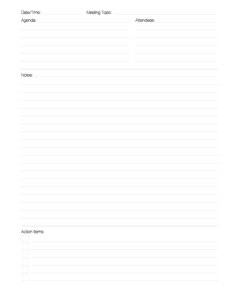 Meeting Notes Template - Notability Gallery