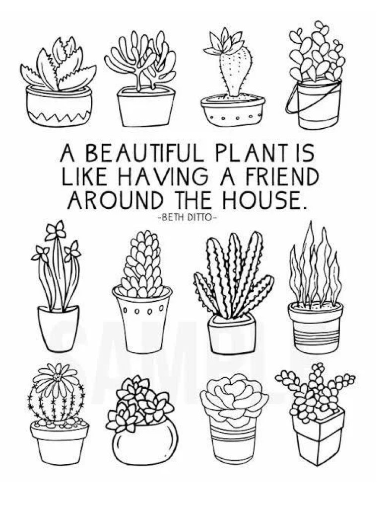 Plant Coloring Page - Notability Gallery
