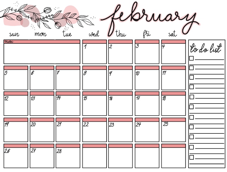 2023 FEB CALENDAR - Notability Gallery