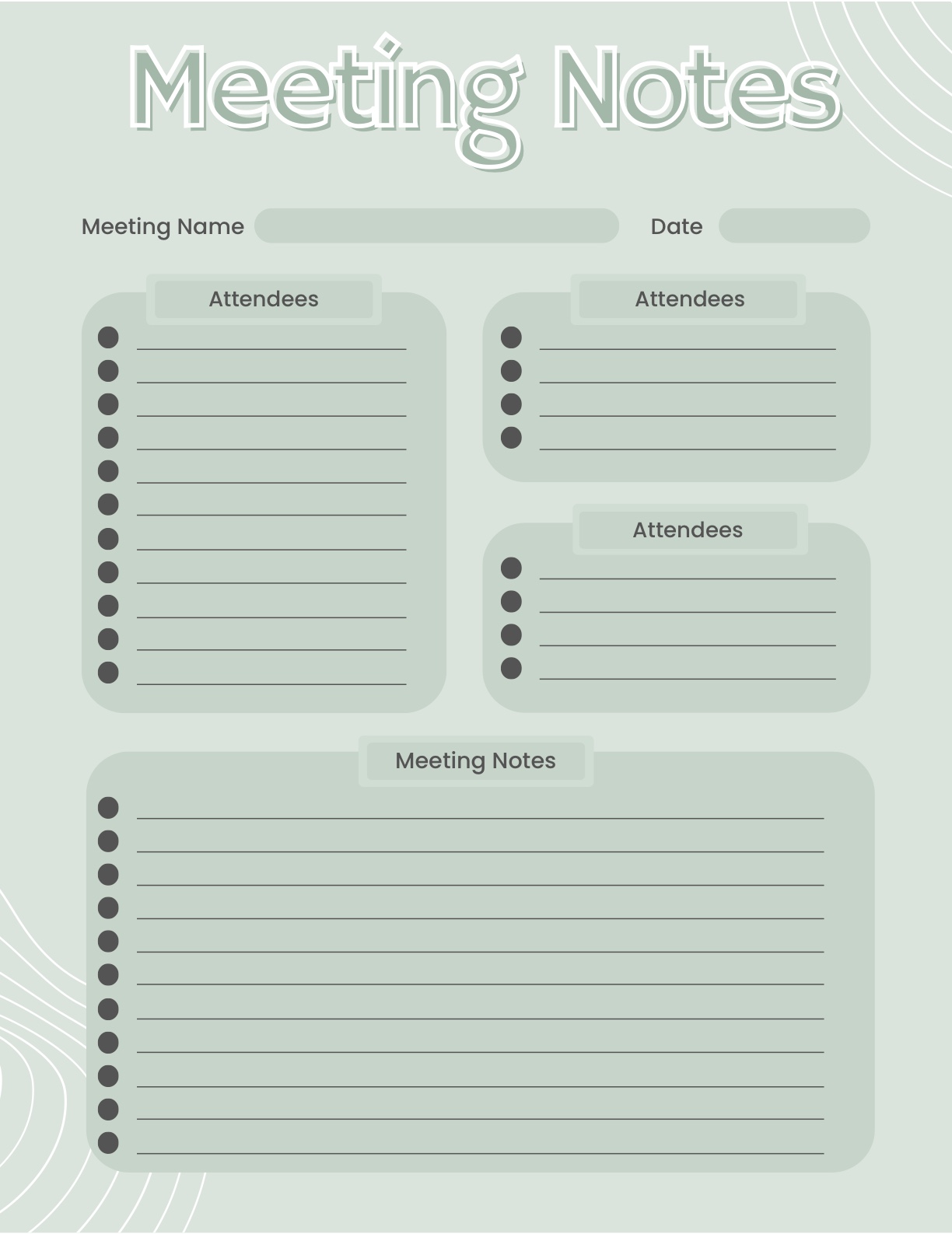 Meeting Notes - Notability Gallery