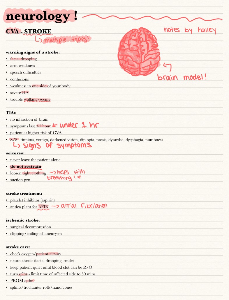 Neurology Notes !! 🧠🌺 - Notability Gallery