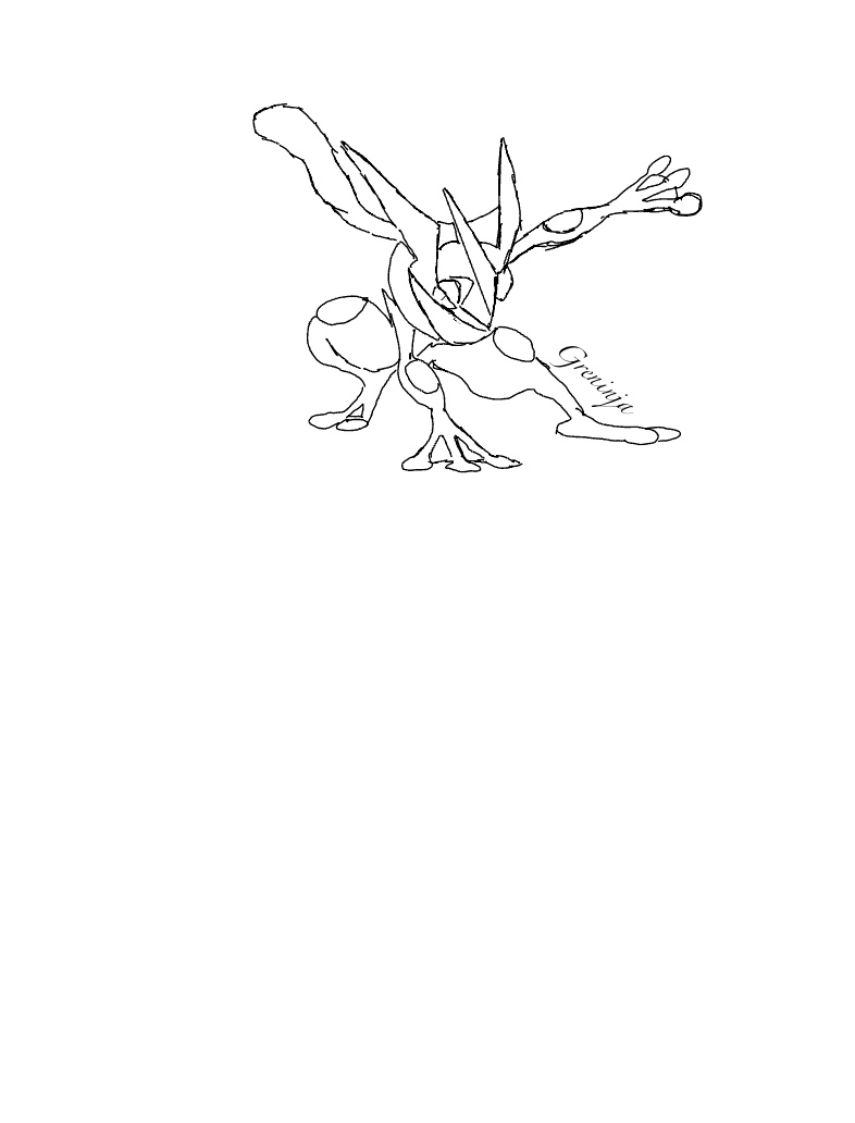 greninja coloring pages