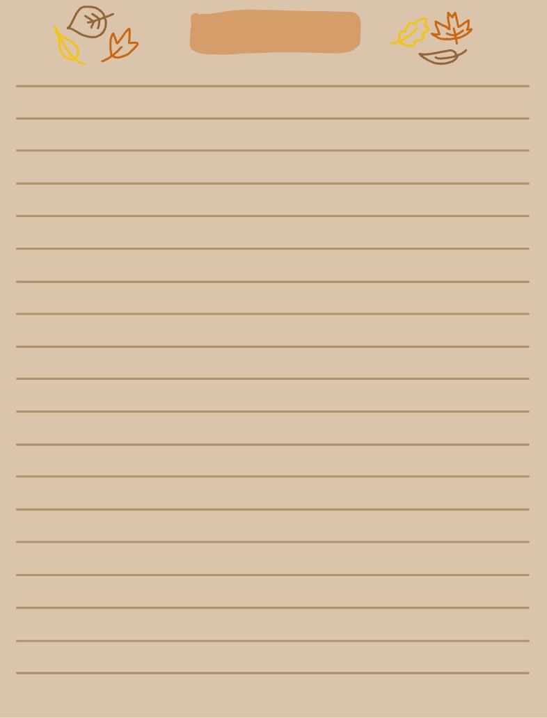 Fall Color Format Note Leafy Fall Notes 🍂 - Notability Gallery