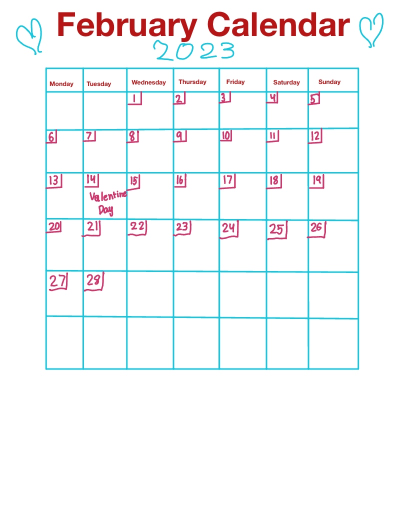 February Calendar - Notability Gallery
