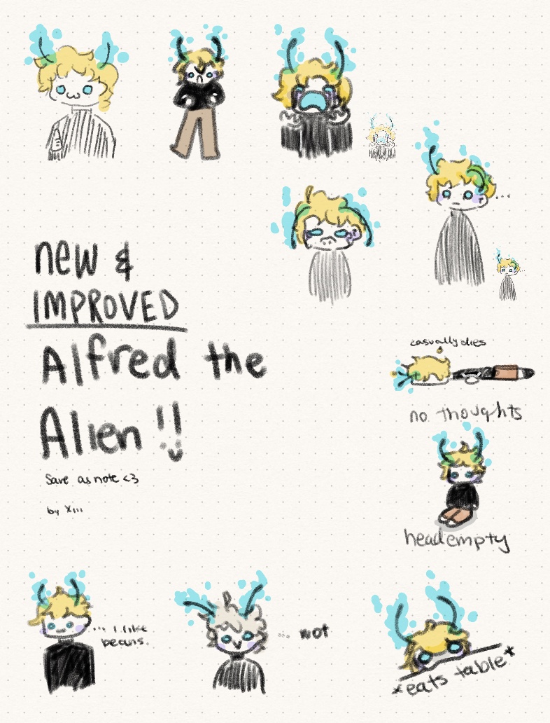 New And Improved ALFRED THE ALIEN!! :3 - Notability Gallery