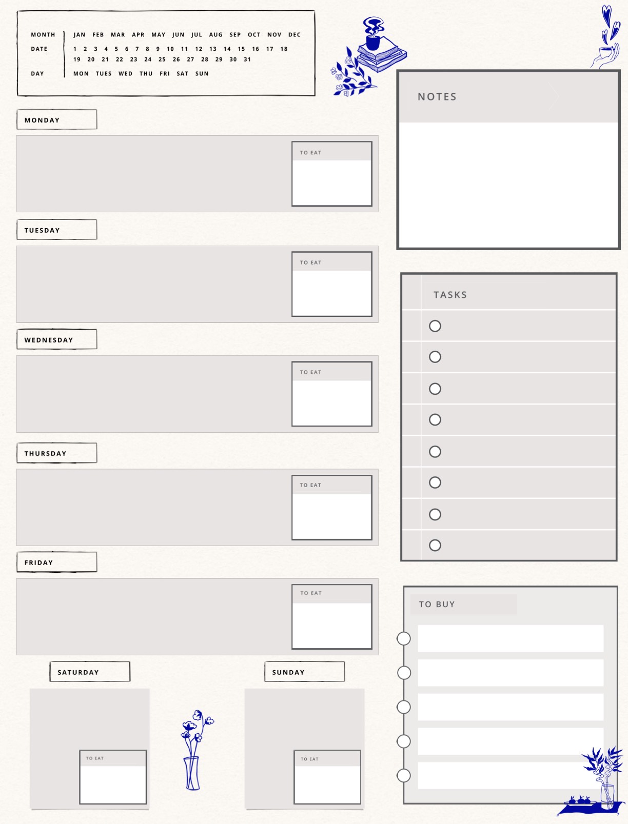 My Ideal Weekly Planner - Notability Gallery